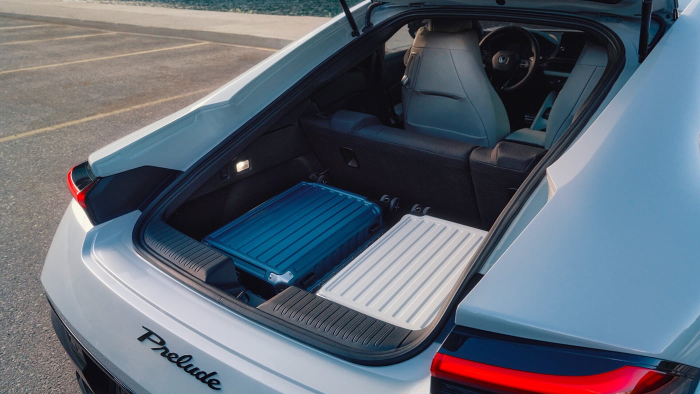 2026 Honda Prelude cargo versatility hatchback area