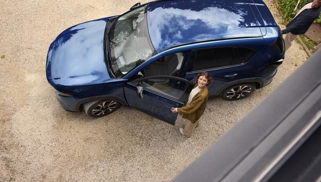 2026 Mazda CX-5 exterior in Navy Blue Mica