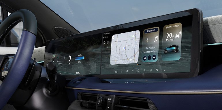 2026 Nissan LEAF interior with dual dashboard screens