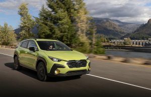 2026 Subaru Crosstrek Hybrid exterior on road