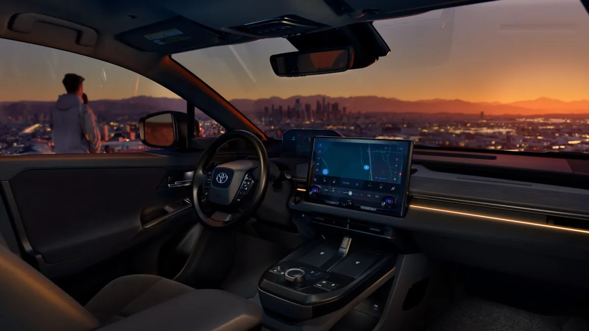 2026 Toyota C-HR interior dashboard with large touchscreen