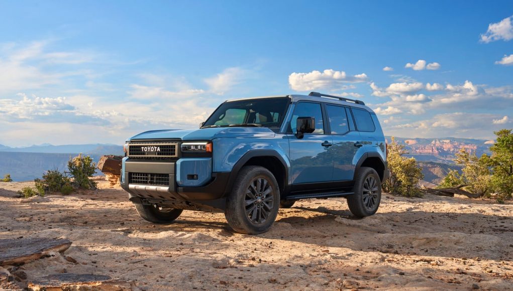 2027 Toyota Land Cruiser front three-quarter view