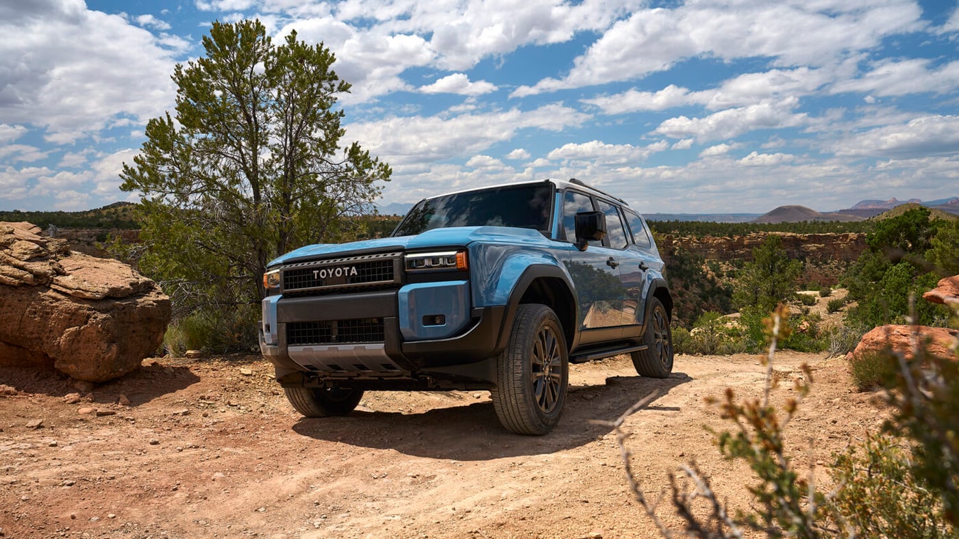 2027 Toyota Land Cruiser cabin and off-road controls