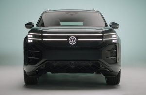 2027 Volkswagen Atlas front three-quarter view