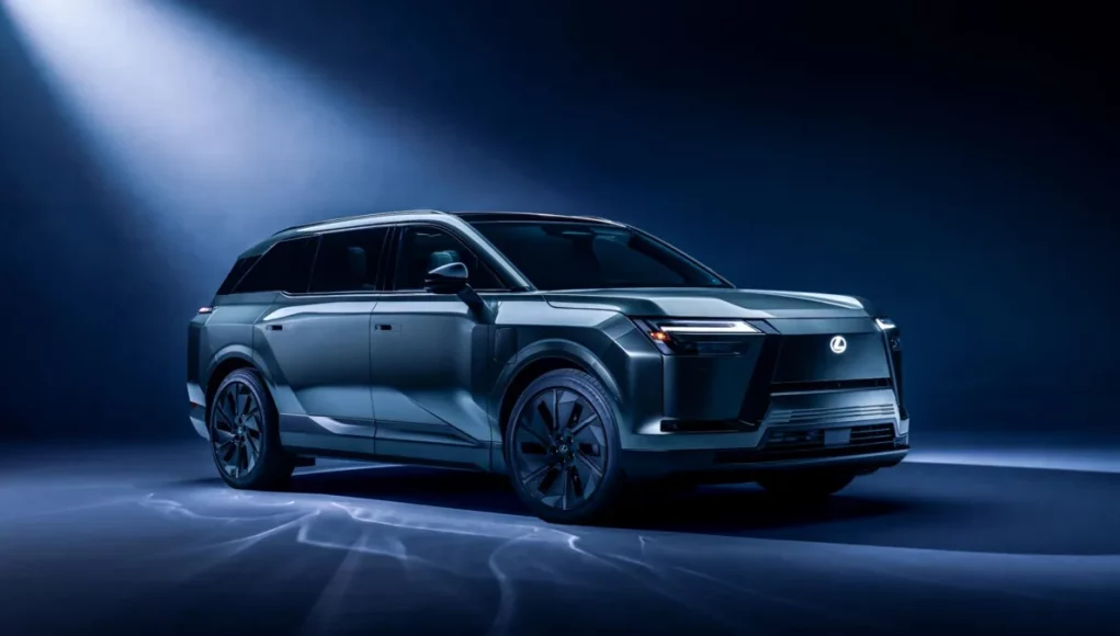 2027 Lexus TZ electric SUV front three-quarter view