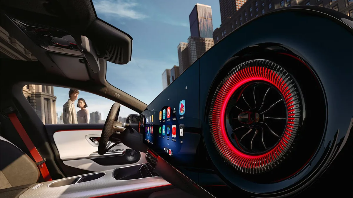 Mercedes-Benz CLA Electric cabin detail