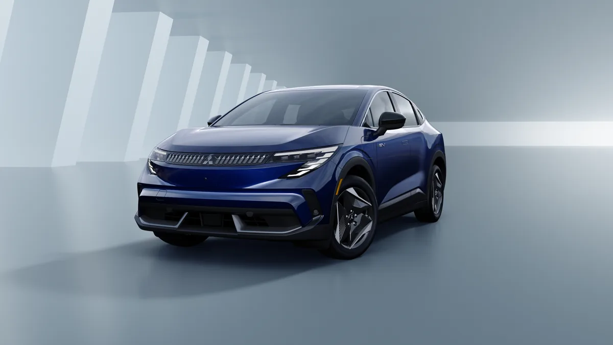2027 Mitsubishi Eclipse Sportback EV front design and lighting