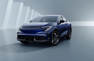 2027 Mitsubishi Eclipse Sportback EV front three-quarter view