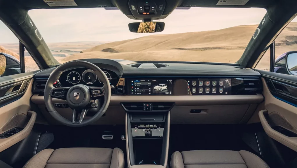 Porsche Macan Electric interior dashboard