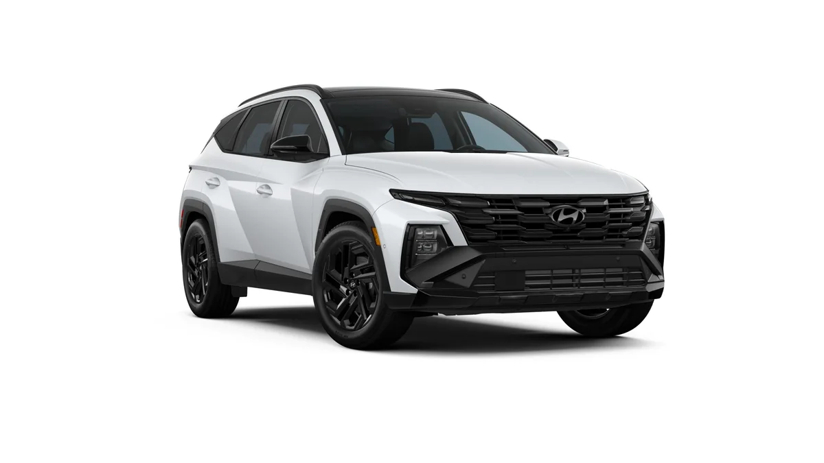 2026 Hyundai Tucson Hybrid Night AWD in Creamy White Pearl
