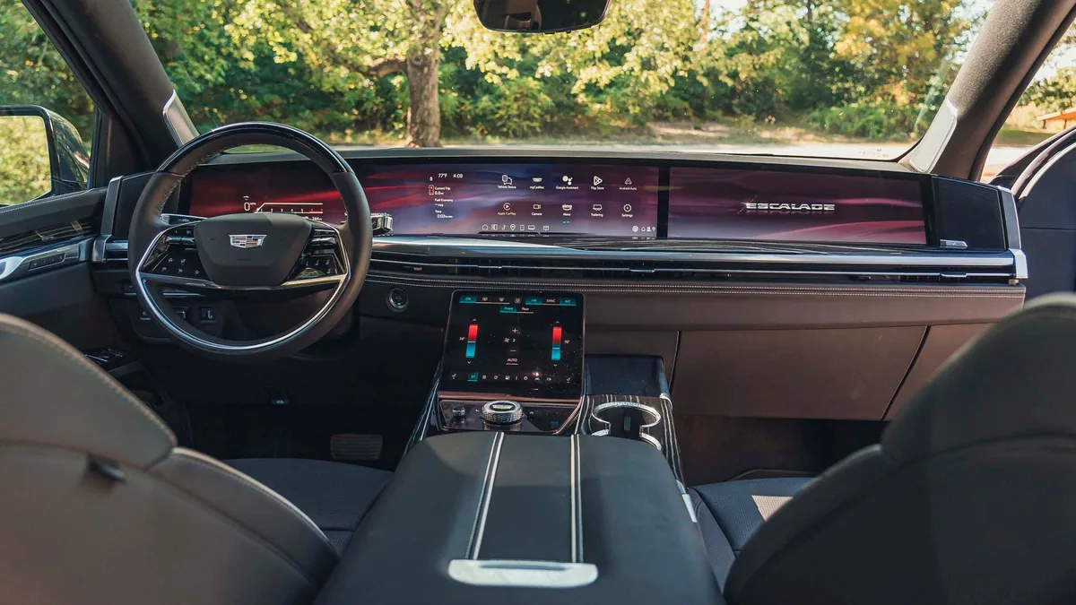 Cadillac Escalade interior screen
