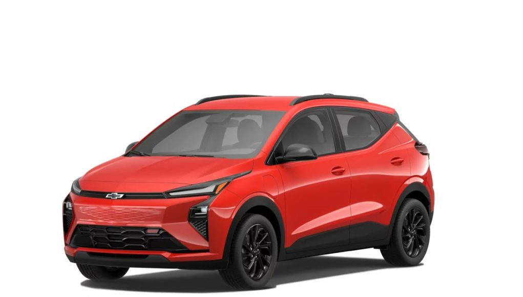 2027 Chevrolet Bolt RS front three-quarter view 2027 Chevrolet Bolt RS front three-quarter view