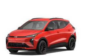 2027 Chevrolet Bolt RS front three-quarter view