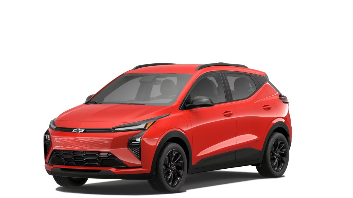 2027 Chevrolet Bolt RS front three-quarter view