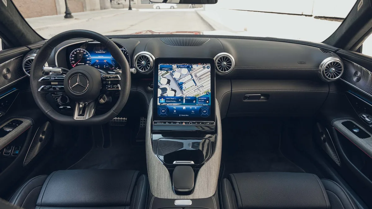 Mercedes-AMG GT Coupe interior and front seats