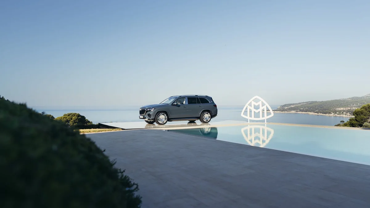2027 Mercedes-Maybach GLS 680 front three-quarter view