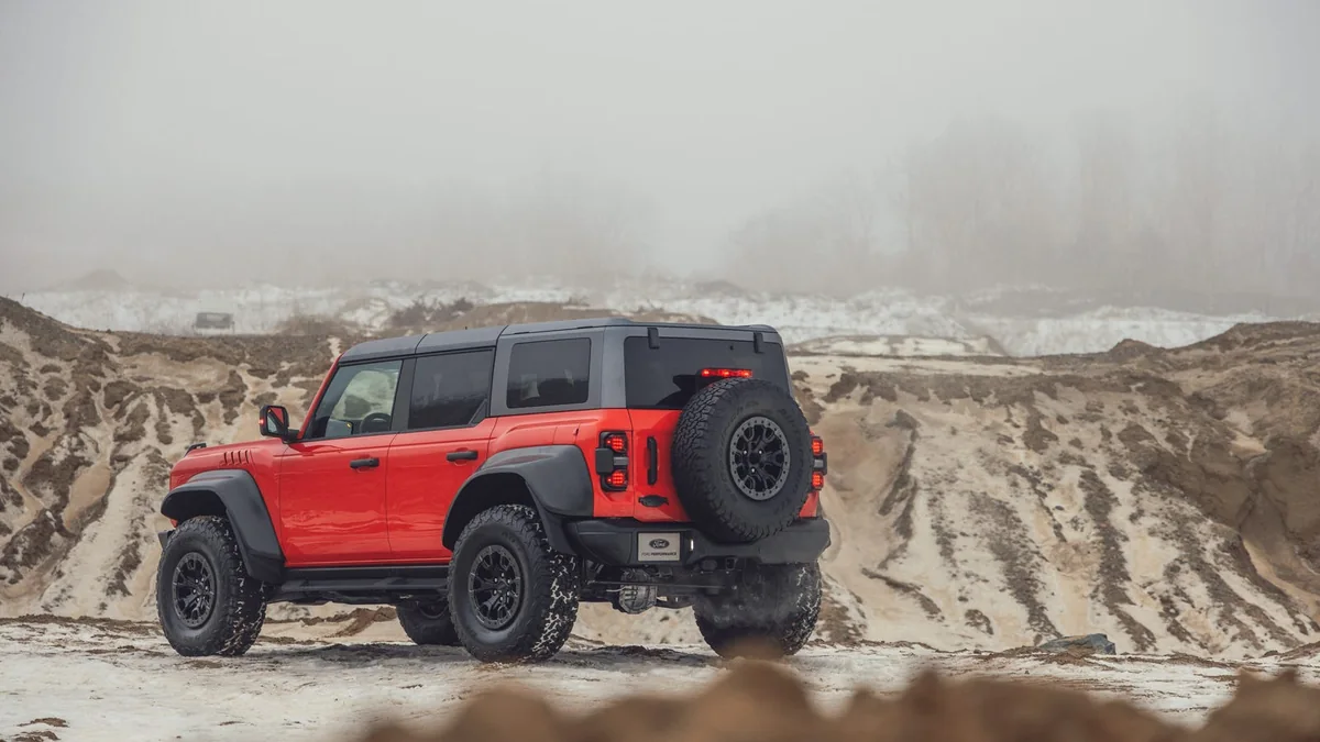 2026 Ford Bronco Raptor driving off road