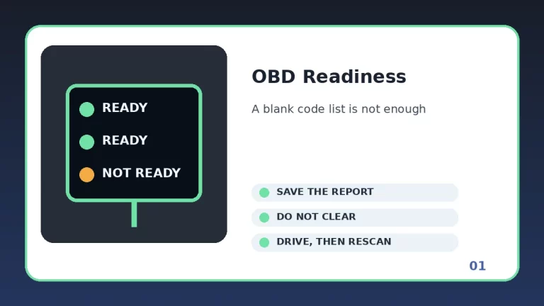 OBD Readiness Monitors: The Used-Car Reset Warning Buyers Miss