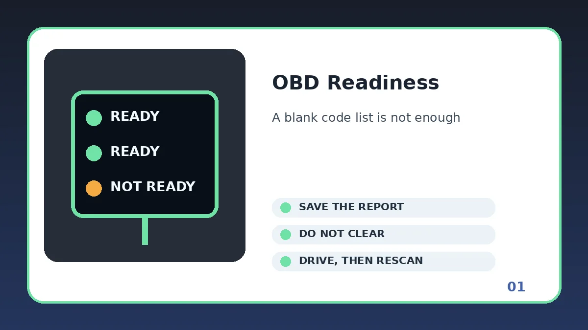 OBD Readiness Monitors: The Used-Car Reset Warning Buyers Miss